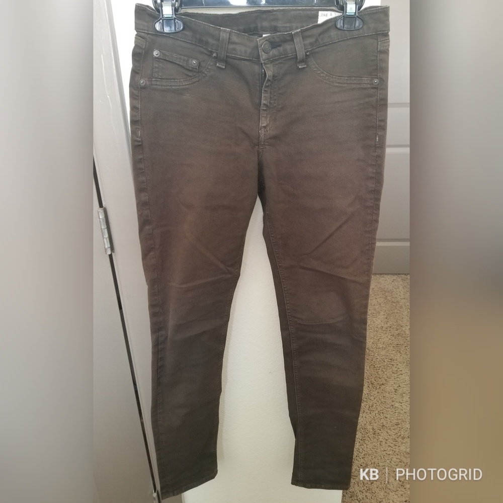 Dark Brown Rag & Bone Legging Jeans